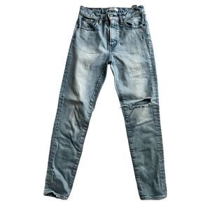 Moussy Vintage Light Blue Distressed High Rise Skinny Ankle Denim Jeans size 25